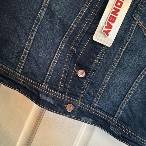 Unionbay cropped denim Jean Jacket NWT L - Picture 4 of 12